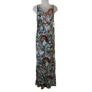 NWT 2OH Threads Velvet & Silk Paisley Dress Size Medium Two Old Hippies Boutique